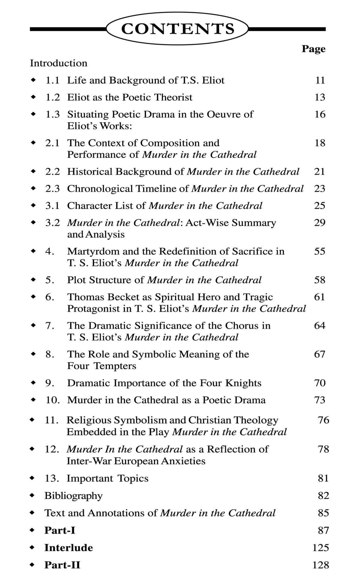 T E Eliots Murder in the Cathedreal