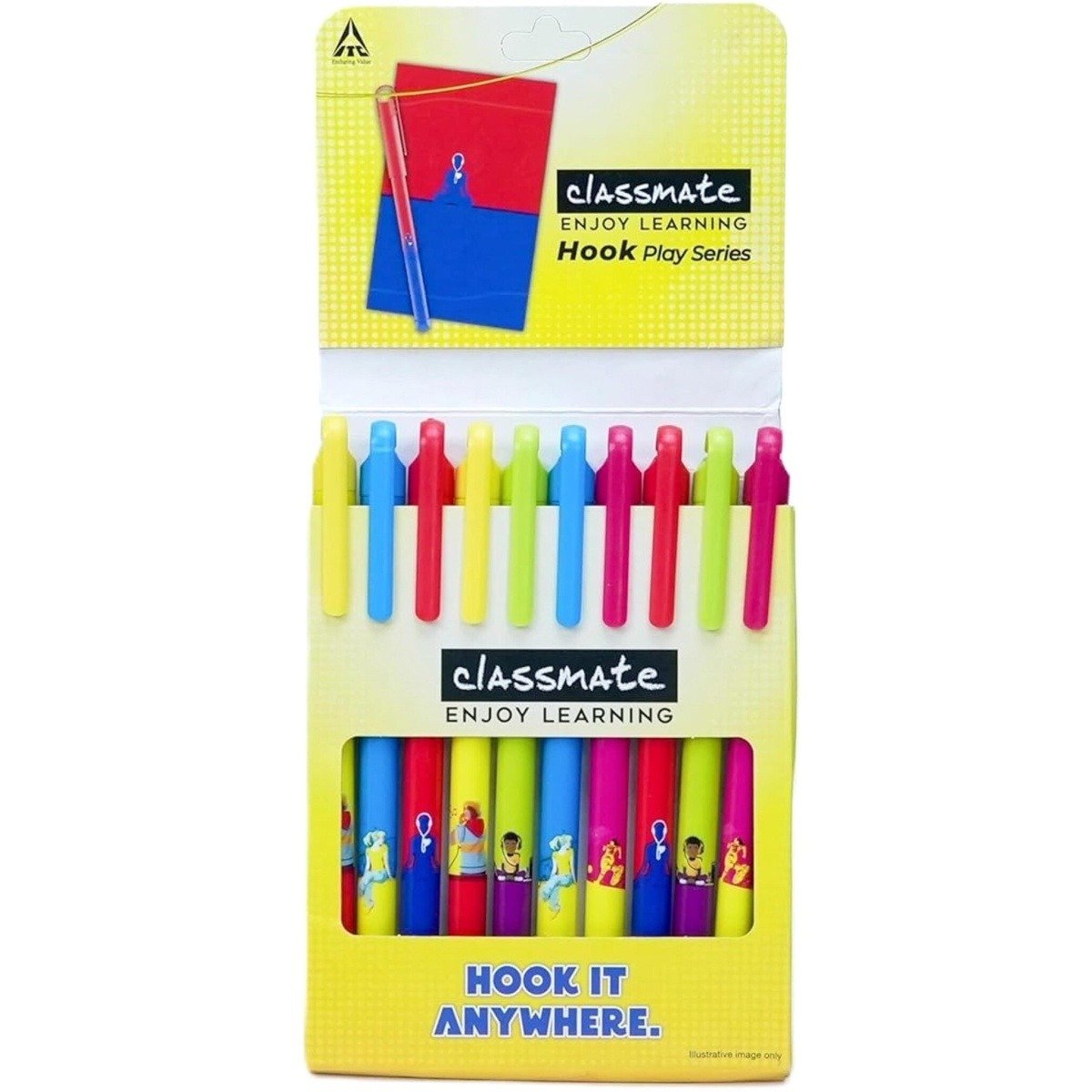 Classmate Hook Play Series Ball Pen | Ink Blue | 0.7 mm Ball Pen