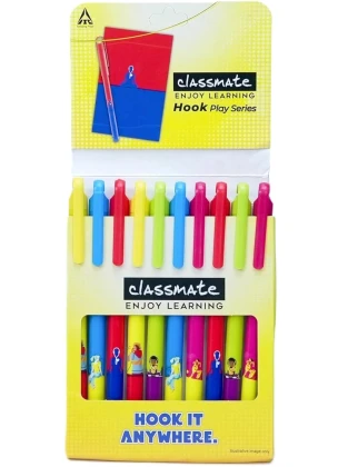 Classmate Hook Play Series Ball Pen | Ink Blue | 0.7 mm Ball Pen