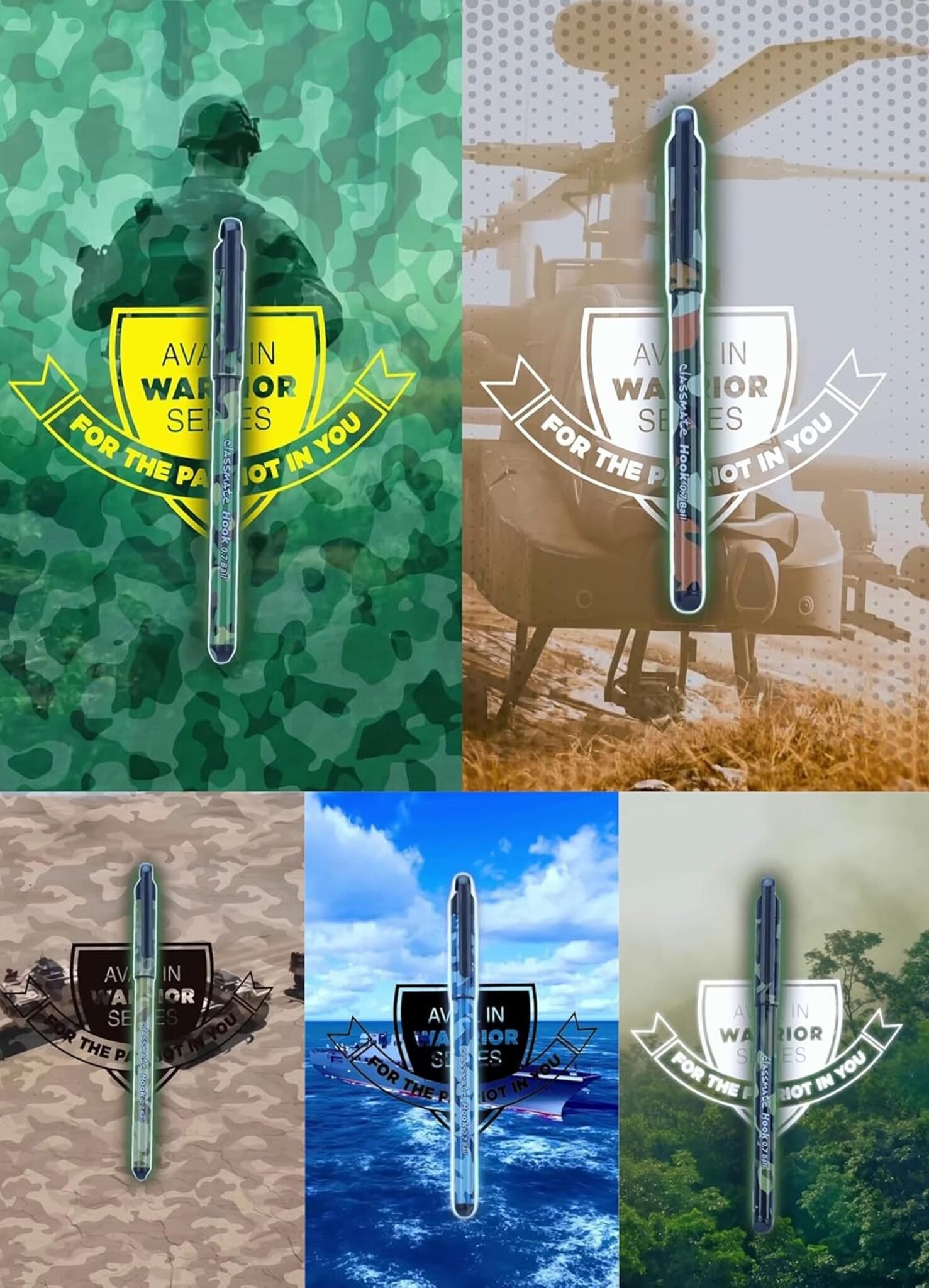 Classmate Hook Warrior Series Ball Pen (2) Classmate Hook Warrior Series Ball Pen | Ink Blue