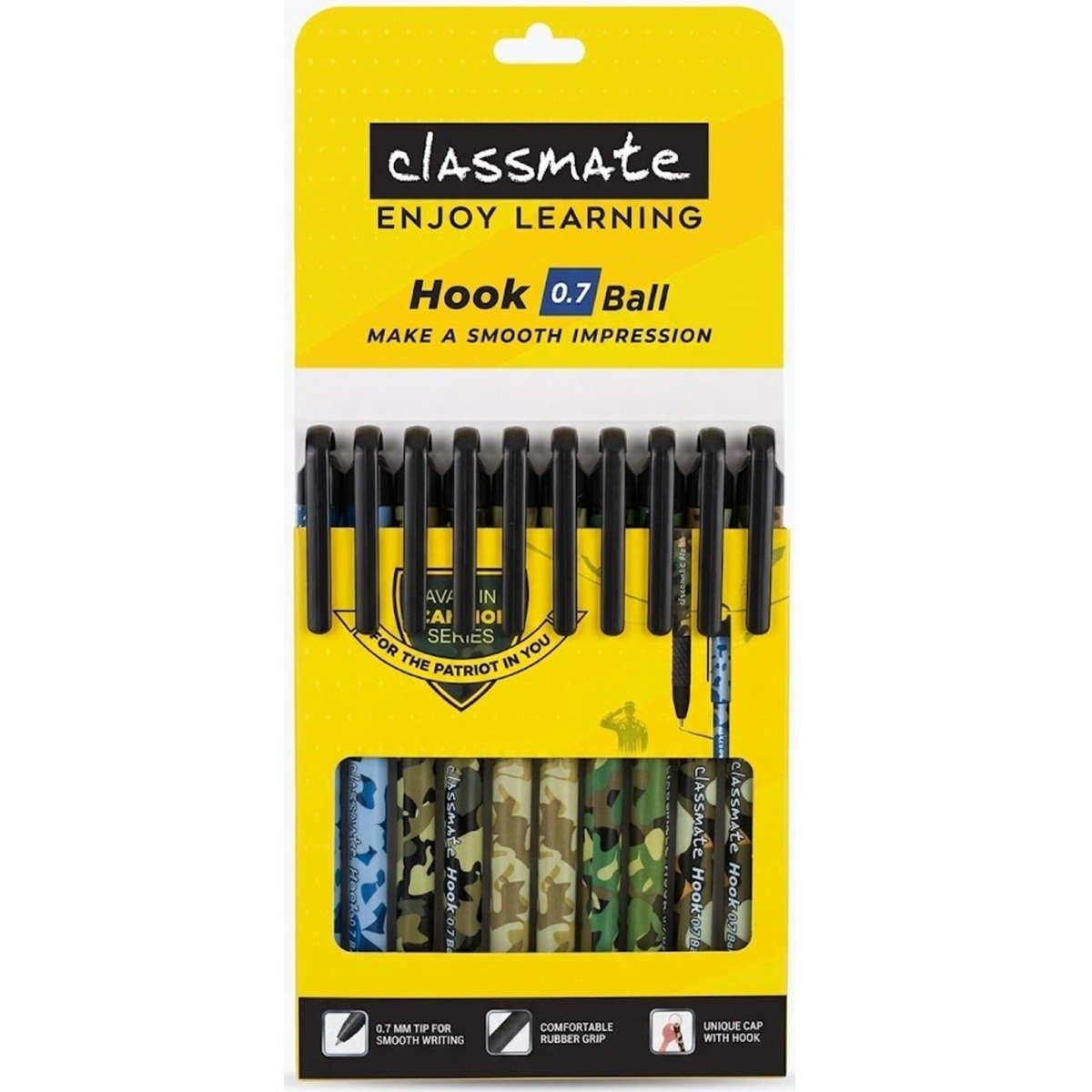 Classmate Hook Warrior Series Ball Pen | Ink Blue