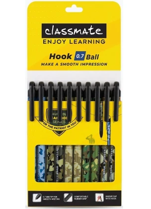 Classmate Hook Warrior Series Ball Pen | Ink Blue