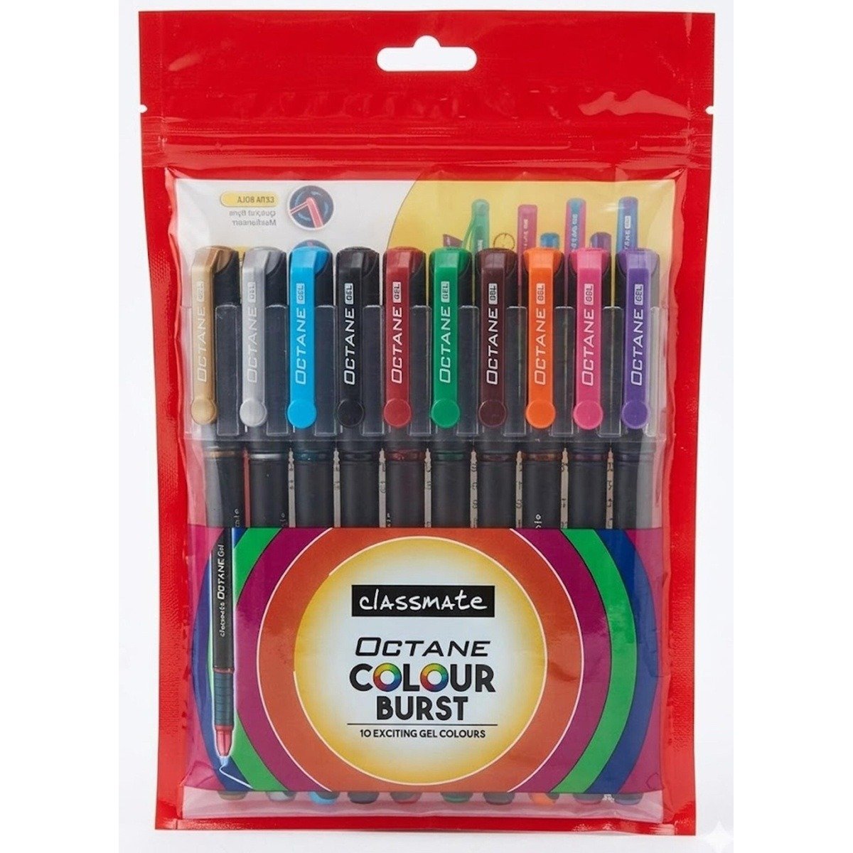 Classmate Octen Colour Burst Gel Pen | 10 Exciting Gel Colours