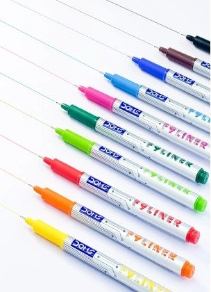 Doms F9 Liner Pens (10 Assorted Shades)