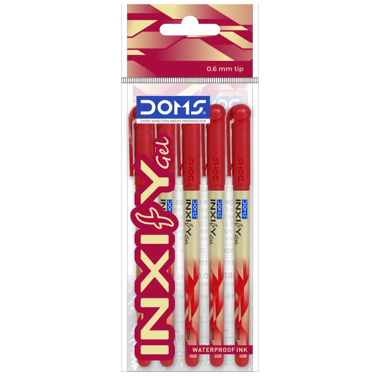 Doms Inxify Gel Pen | Ink Red