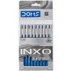 Doms Inxo Krome Ball Pen 0.7 mm | Ink Blue  [ULV Ink Technology for Break Free and Smooth Writing]