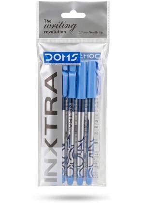 Doms Inxtra Ball Pen 0.7 mm | Ink Blue