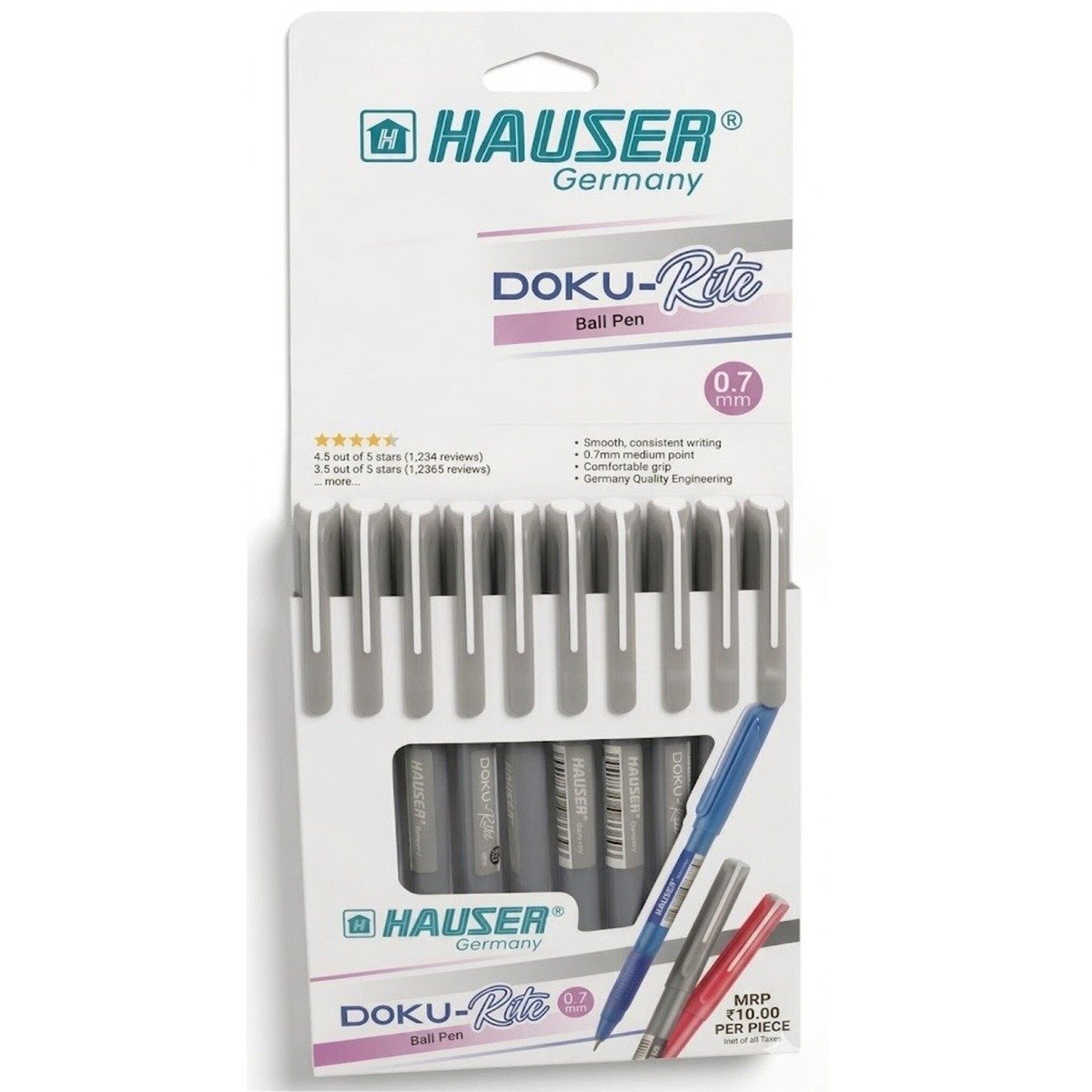 Hauser Germany Doku-Rite Ball Pen | Ink Black | 0.7 mm