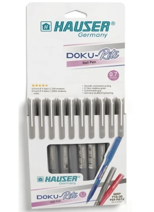 Hauser Germany Doku-Rite Ball Pen | Ink Black | 0.7 mm