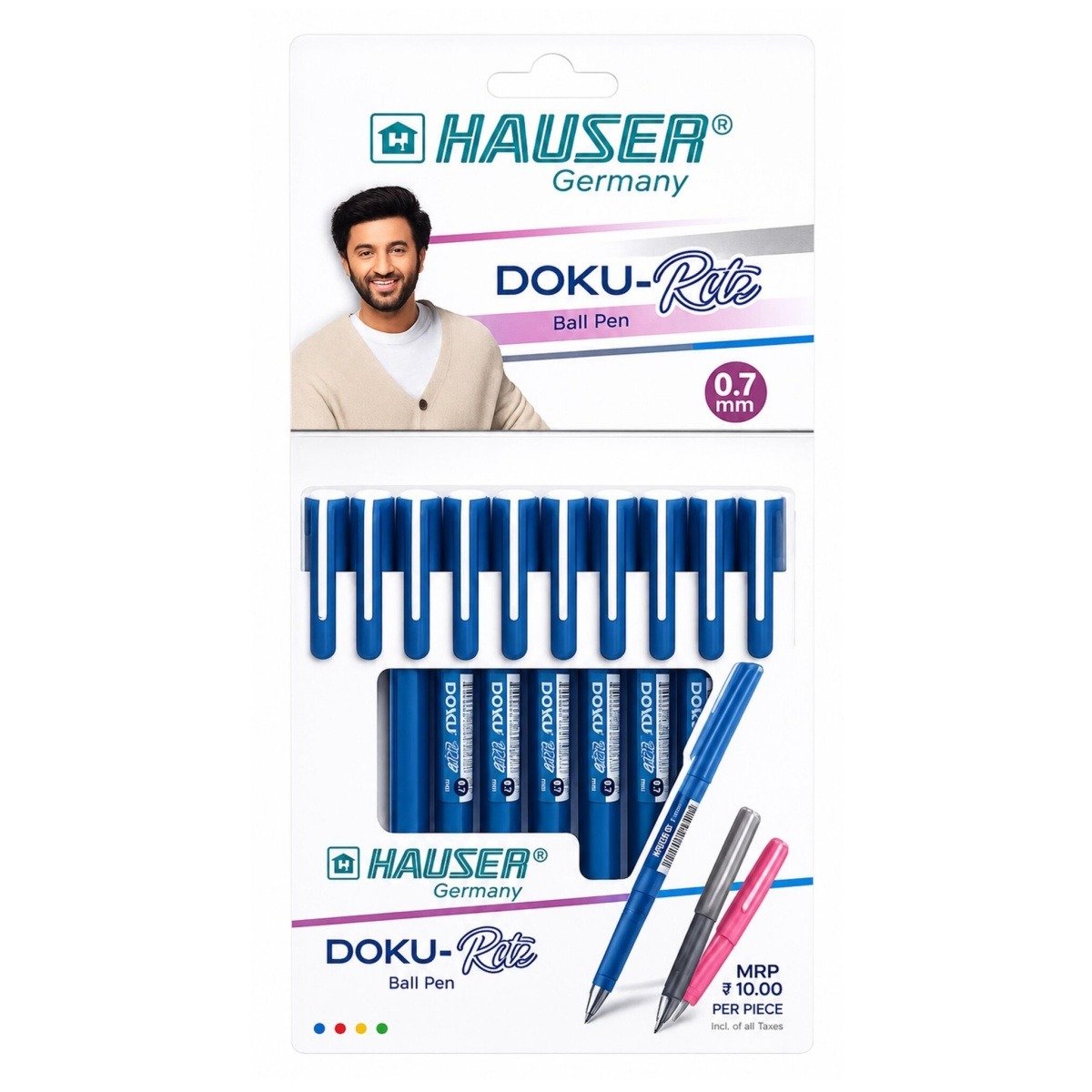 Hauser Germany Doku-Rite Ball Pen | Ink Blue | 0.7 mm 