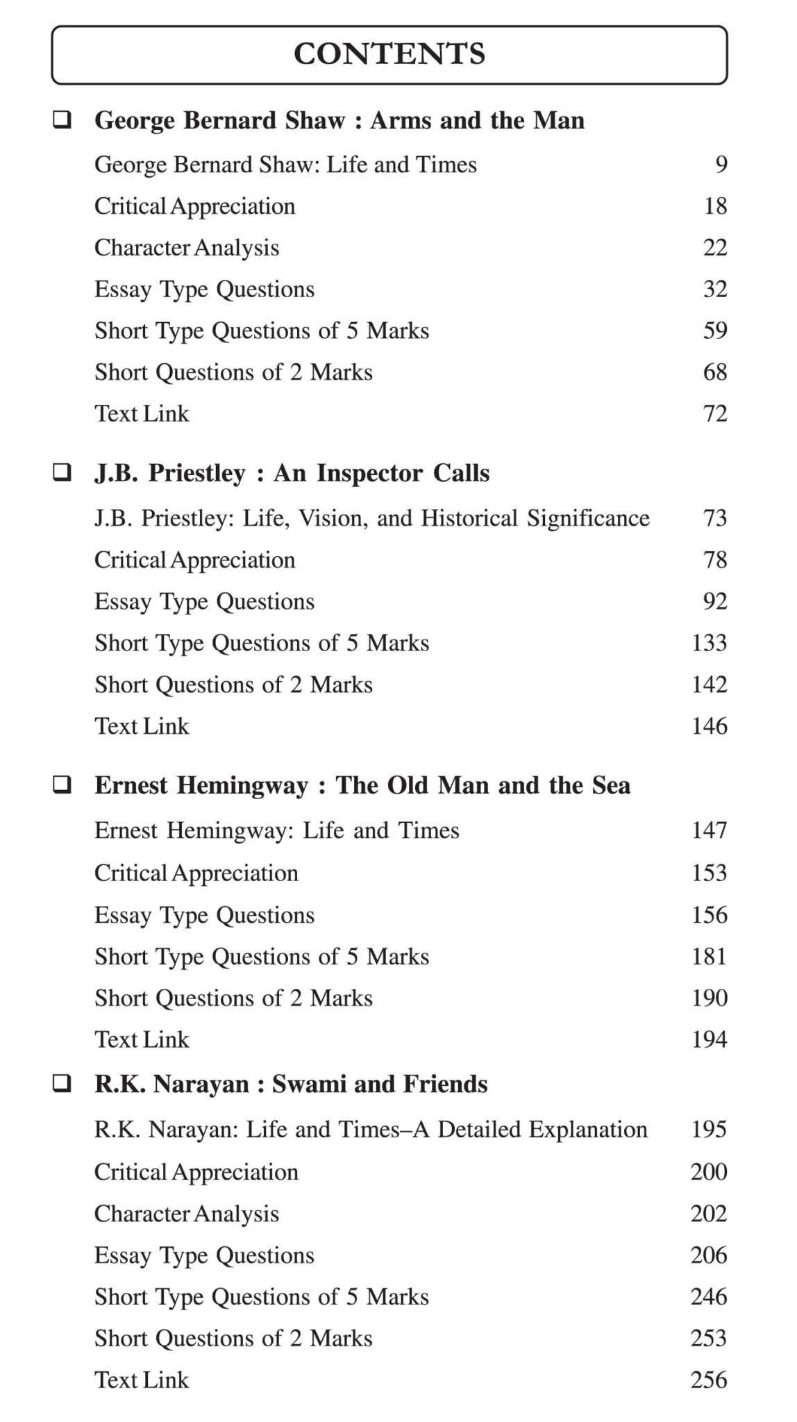 Plays Novels and Literary Terms Semester 2 Burdwan University Contents