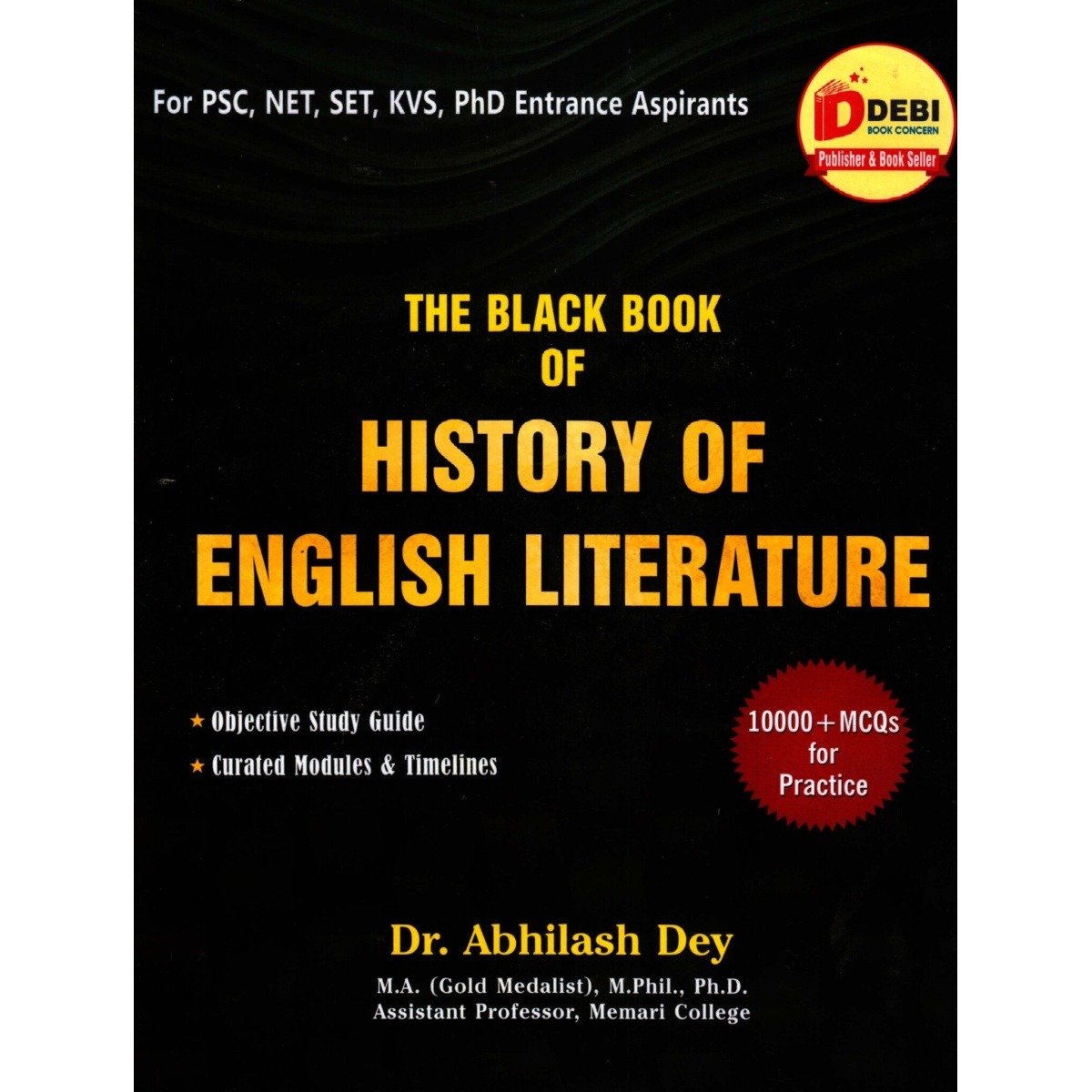 The Black Book History of English Literature By Dr. Abhilash Dey