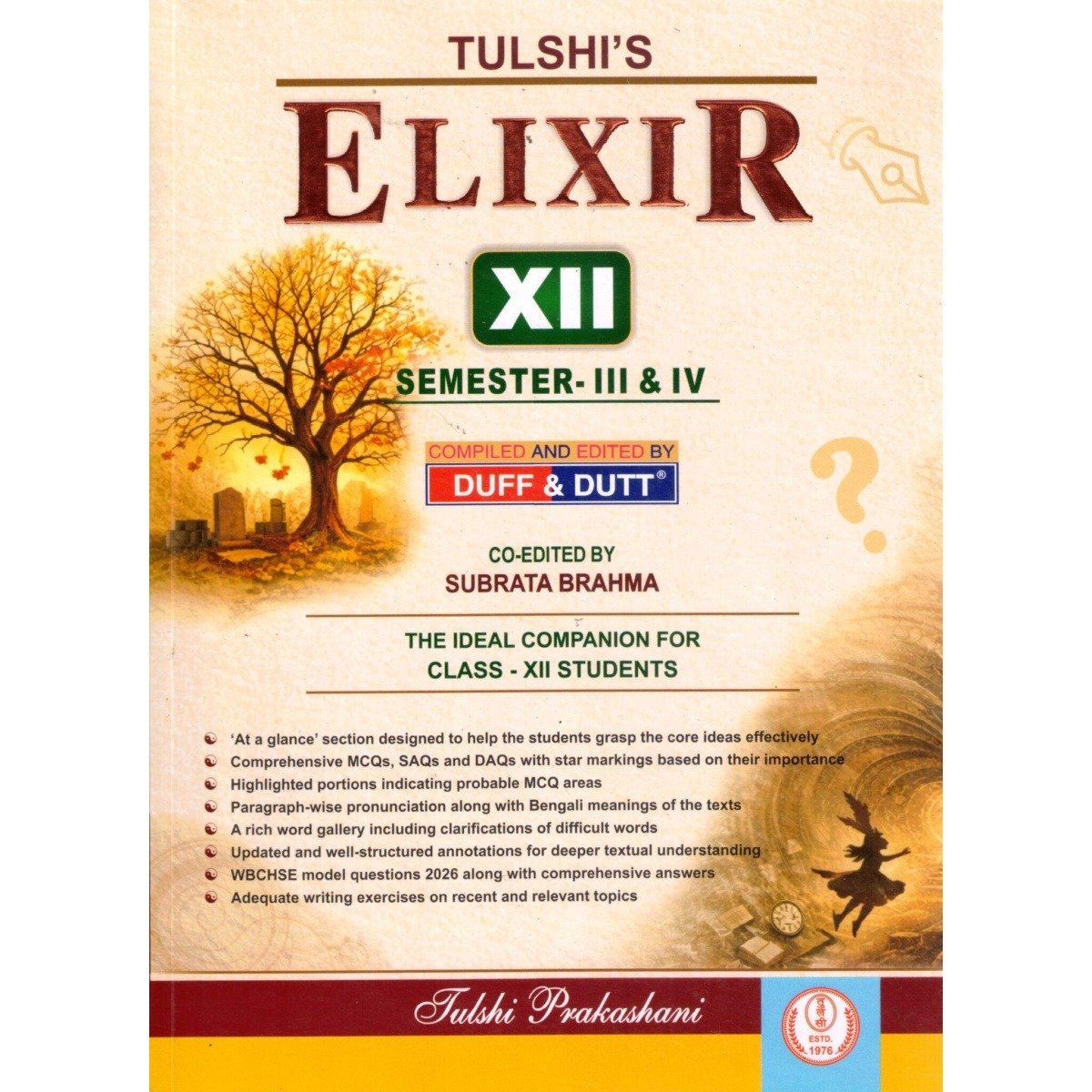 Tulshi Elixir Class-12 | Semester-3, 4 Combined 2026 By Duff and Dutt
