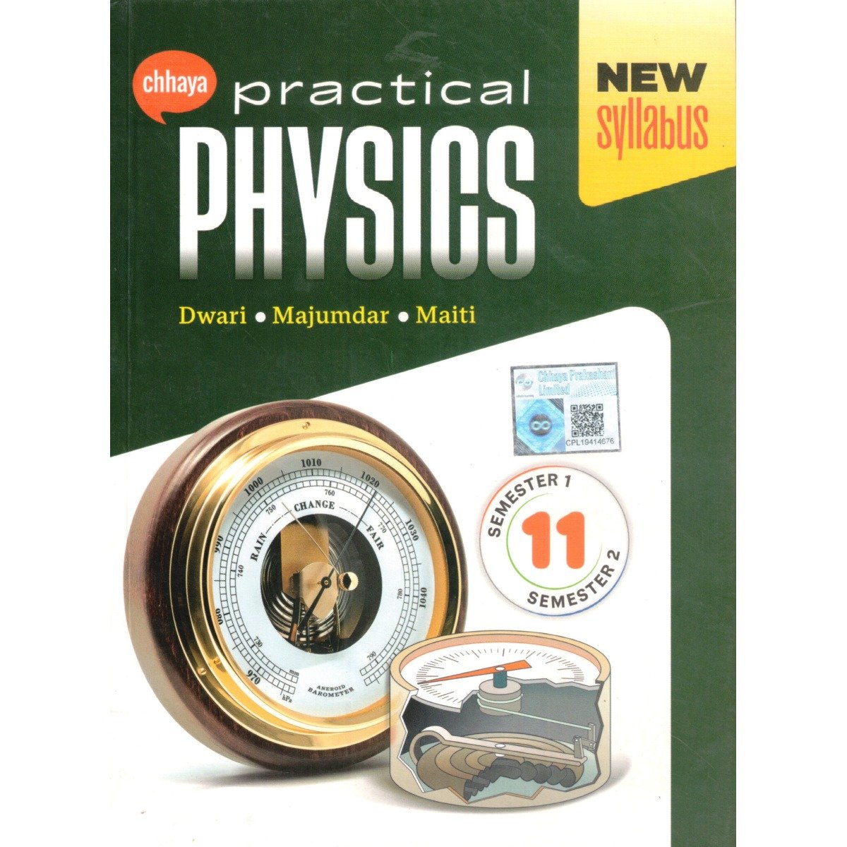 Chhaya Physics Class-11, Semester-1, 2 Practical Book 2026 [English Version]