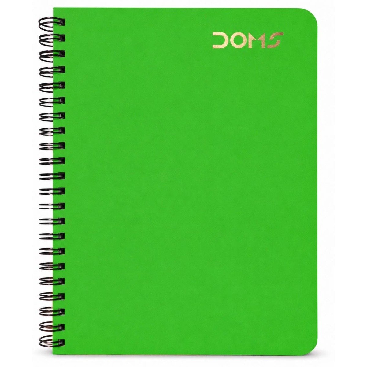 Doms A5 Poly Cover Spiral Note Book Single Ruled 160 Pages