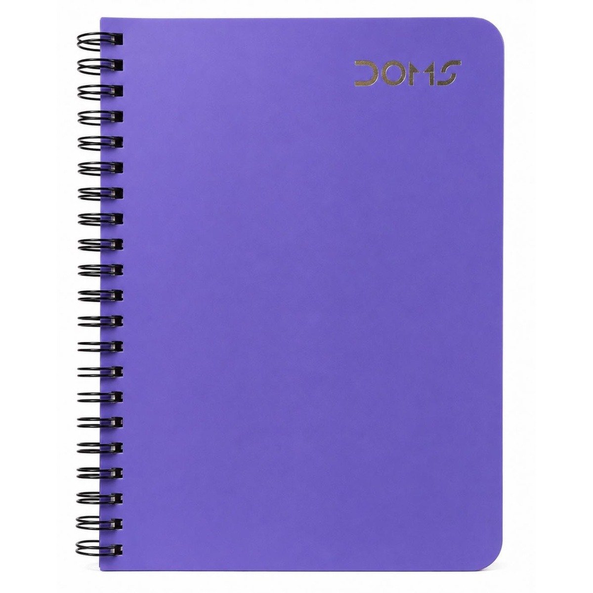 Doms A5 Poly Cover Spiral Note Book Single Ruled 160 Pages
