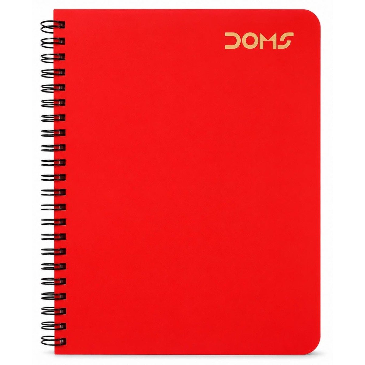 Doms A5 Poly Cover Spiral Note Book Single Ruled 160 Pages