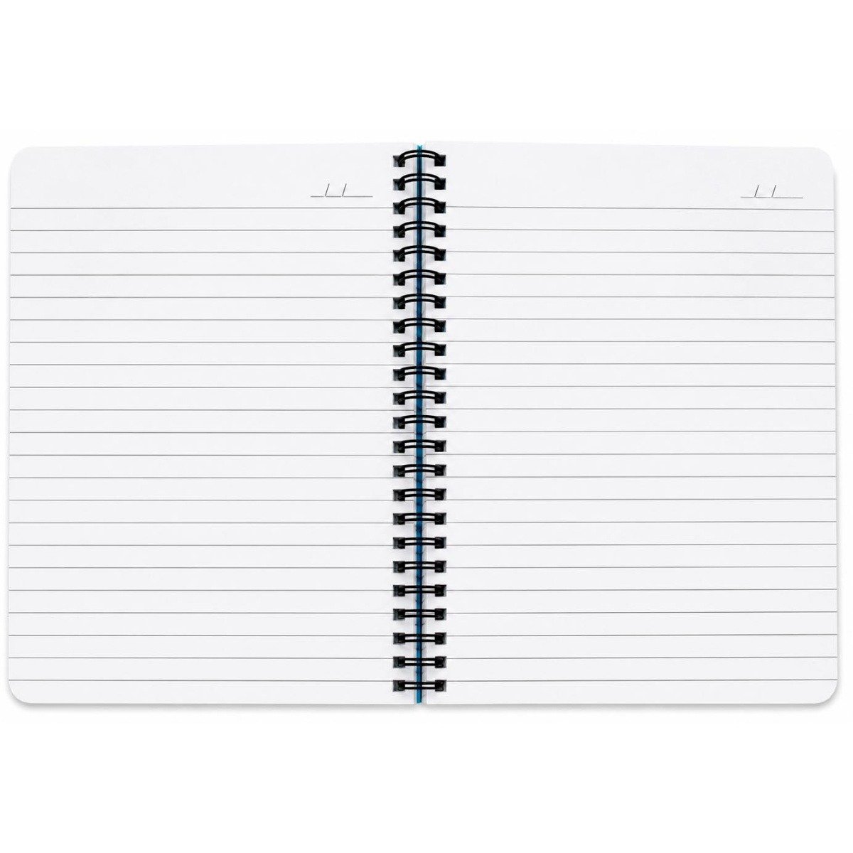 Doms A5 Poly Cover Spiral Note Book Single Ruled 160 Pages