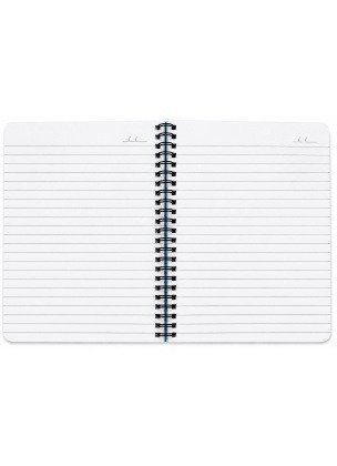 Doms A5 Poly Cover Spiral Note Book Single Ruled 160 Pages