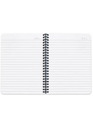 Doms A5 Poly Cover Spiral Note Book Single Ruled 160 Pages