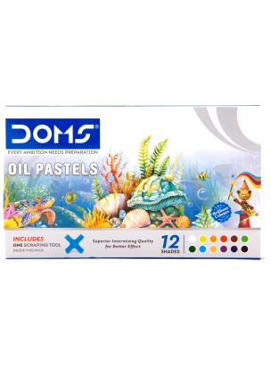 DOMS Oil Pastels 12 Shades