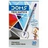 Doms Triangle Ball Pens | Ink Blue