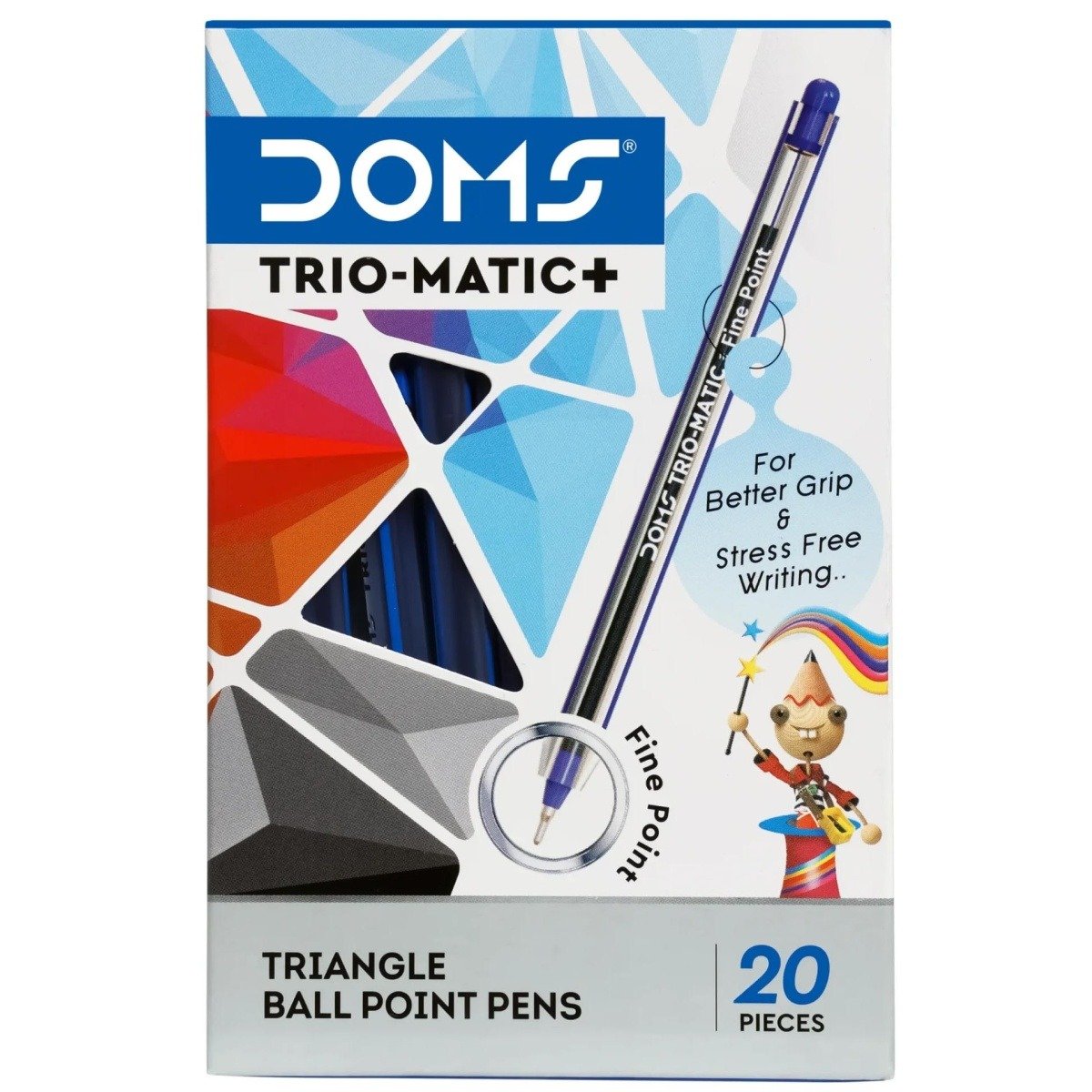 Doms Triangle Ball Pens | Ink Blue