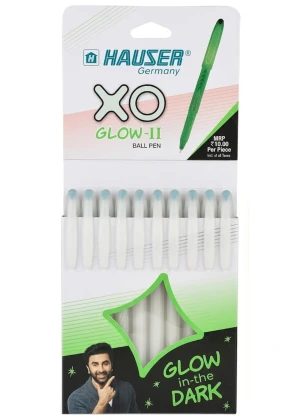 Hauser XO Glow-II Ball Pen | Ink Blue (Radium Pen)