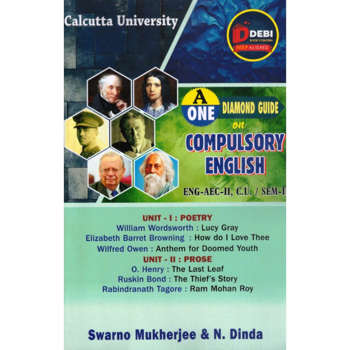 A Diamond Guide on Compulsory English [ENG-AEC-2] Semester-2 | Calcutta University By Swarno Mukherjee, N. Dinda