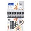 DOMS INXPOP Ballpoint Pens | Black Ink [0.7 mm Needle Tip]