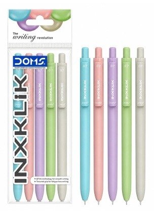 DOMS Inxklick Ballpoint Pens | Blue Ink