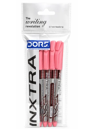 DOMS Inxtra Ballpoint Pens | Ink Red