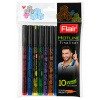 Flair Hotline Fineliner Colours Gel Pens | 10 Vivid Ink Colours