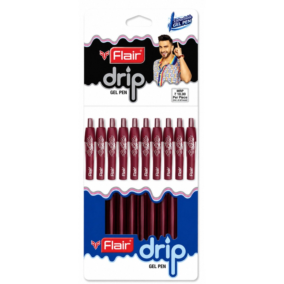 Flair Drip RT Gel Pens | Red Ink
