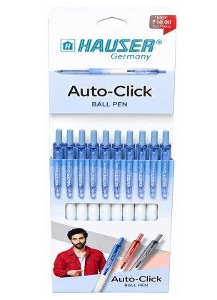 Hauser Auto Click Ballpoints | Blue Ink