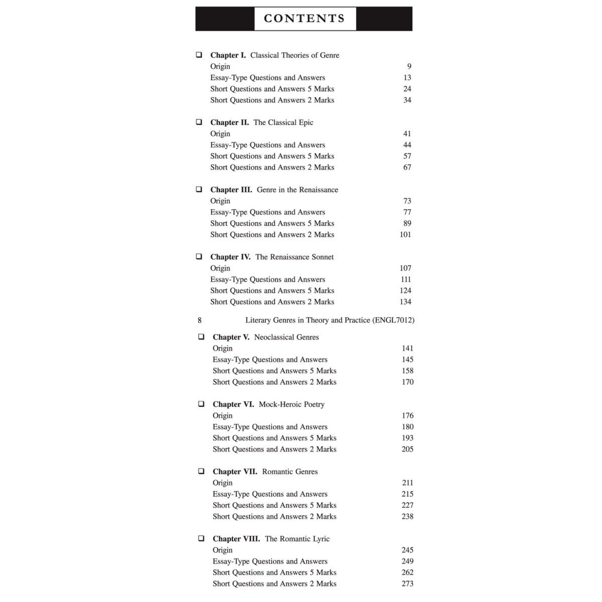 Literary Genres in Theory and Practice Semester-7 | Burdwan University [ENGL7012] Major Course By Dr. Dhiman Chakraborty