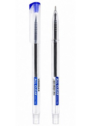 Unomax All Clear Liquid Ballpoint Pens | Blue Ink