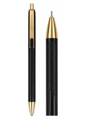 Unomax Clicktron Gold RT Ballpoint Pens | Blue Ink
