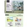 BRUSTRO Studio A4 Drawing Book, Blank 80 Pages, Wiro Bound, 140 GSM, Perforated Sheets, Acid-Free Paper | Drawing, Sketching, Shading With Colour Pencils, Crayons for Students, Hobbyists