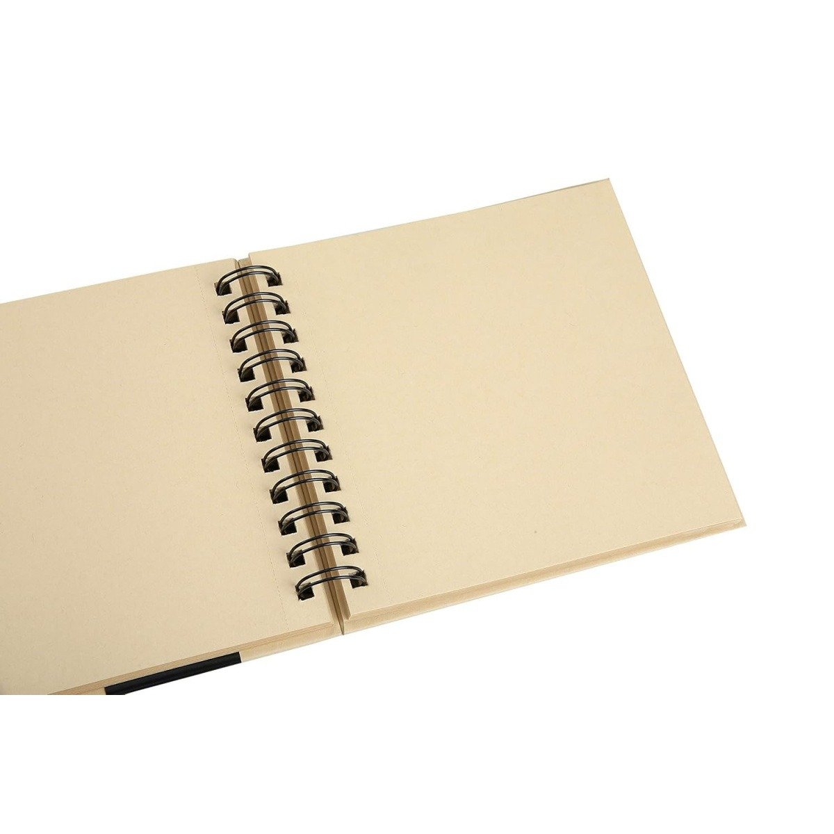 BRUSTRO Toned Paper Kraft A5 Sketchbook, 100 GSM, 100 Sheets, 200 Pages | Wiro Bound, Spiral, Premium Acid-Free Paper