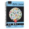Brustro A5 Sketch Journal 100 Sheets, 100 GSM, Wiro Bound with Perforated Pages| Ideal for Writing, Sketching & Drawing with Pens, Graphite, Charcoal, Pastels & Colour Pencils