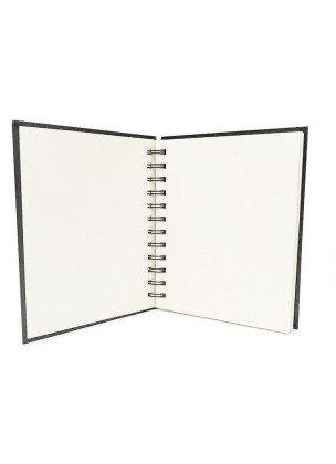 Brustro Artists Wiro Bound A4 Sketch Book| Spiral | 120 Pages, 160 GSM | Ideal for Students and Adults, Home, School, Students, Beginners, Professional Drawing, Sketching, Mandala Art