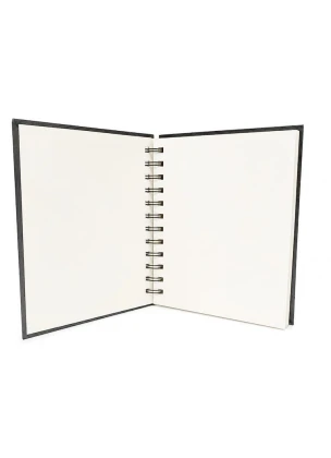 Brustro Artists Wiro Bound A4 Sketch Book| Spiral | 120 Pages, 160 GSM | Ideal for Students and Adults, Home, School, Students, Beginners, Professional Drawing, Sketching, Mandala Art