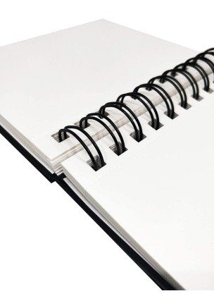 Brustro Artists Wiro Bound Sketchbook, Size A6, 116 Pages, 160 GSM | Ideal for Sketching, Shading, Drawing with Pencil, Charcoal, Graphite
