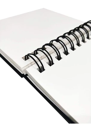 Brustro Artists Wiro Bound Sketchbook, Size A6, 116 Pages, 160 GSM | Ideal for Sketching, Shading, Drawing with Pencil, Charcoal, Graphite