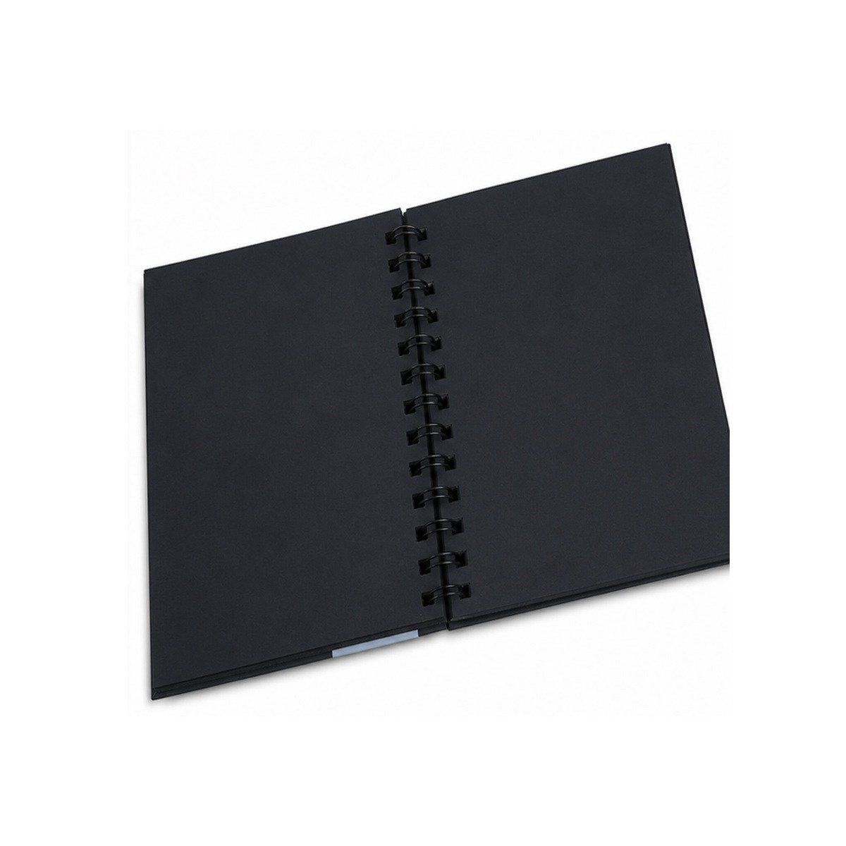 Brustro Black A5 Sketchbook 200GSM | 40 Sheets, 80 Pages | Wiro Bound, Spiral, Premium, Acid-Free Paper Professional-Grade, Ideal for Dry Media, Mandala Art, Graphite, Charcoal, School, Office Use