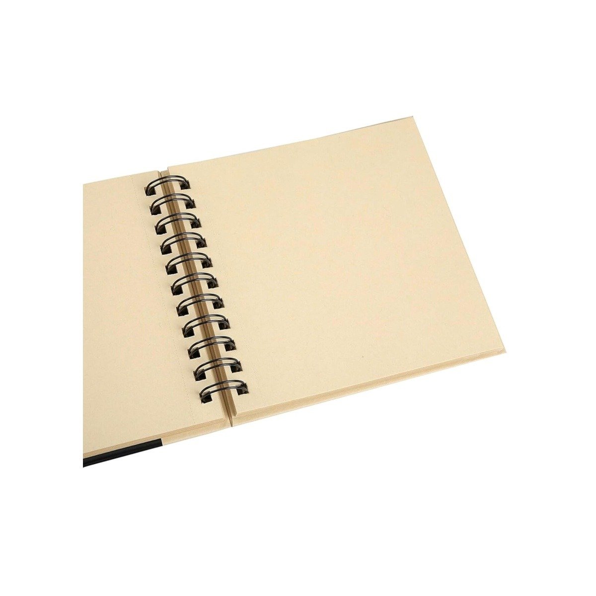 Brustro Toned Paper Kraft Sketchbook, Wiro Bound, Size A4, 100GSM (100 Sheets), 200 Pages, Acid-Free | Ideal for Dry Media, Mandala Art, Graphite, Charcoal, Colour Pencils, Gel pens
