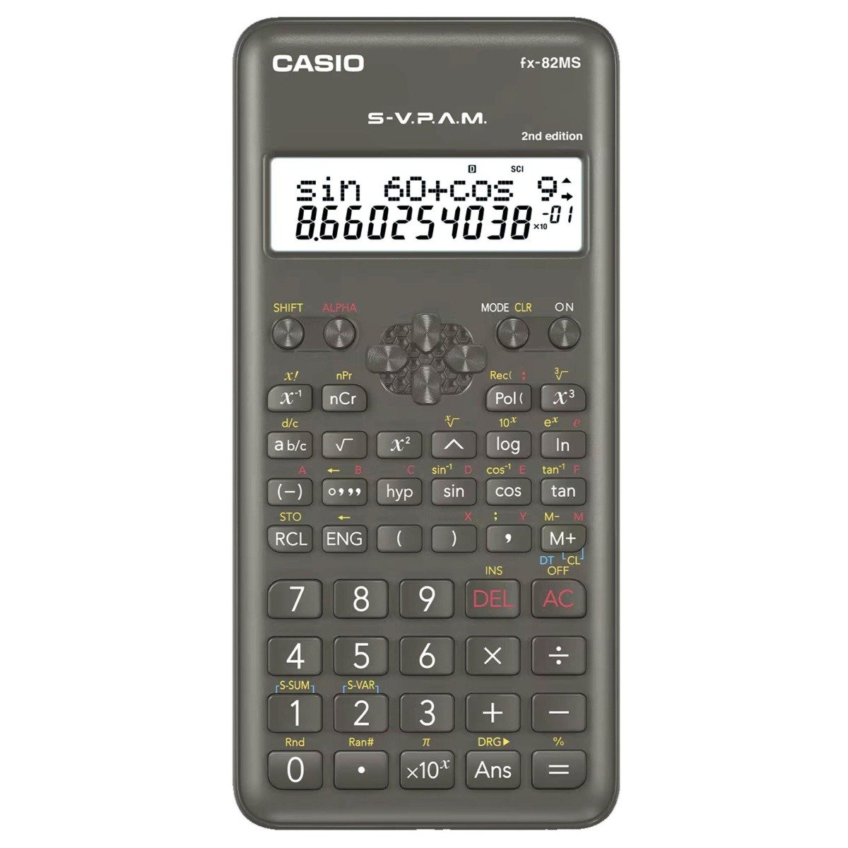 Casio FX-82MS 2nd Gen Non-Programmable Scientific Calculator