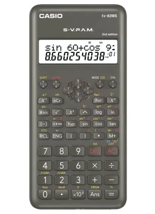 Casio FX-82MS 2nd Gen Non-Programmable Scientific Calculator