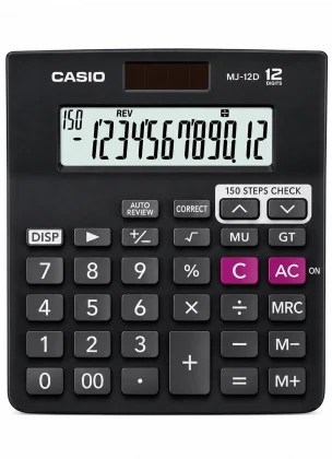Casio MJ-12D 150 Steps Check Financial Calculator